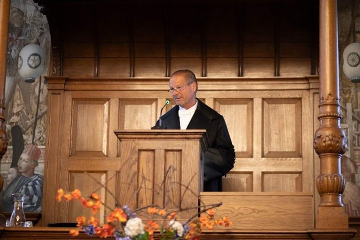 André Mulder houdt zijn oratie